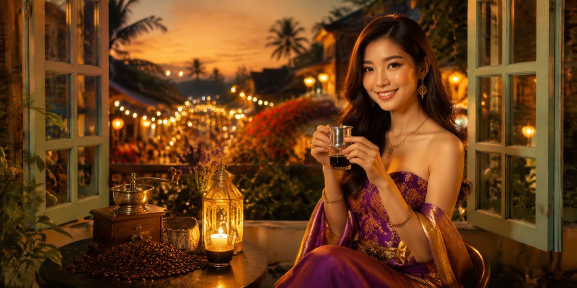 Không gian cà phê Buôn Ma Thuột với người dùng nạp tiền và nhận thưởng qua ứng dụng di động