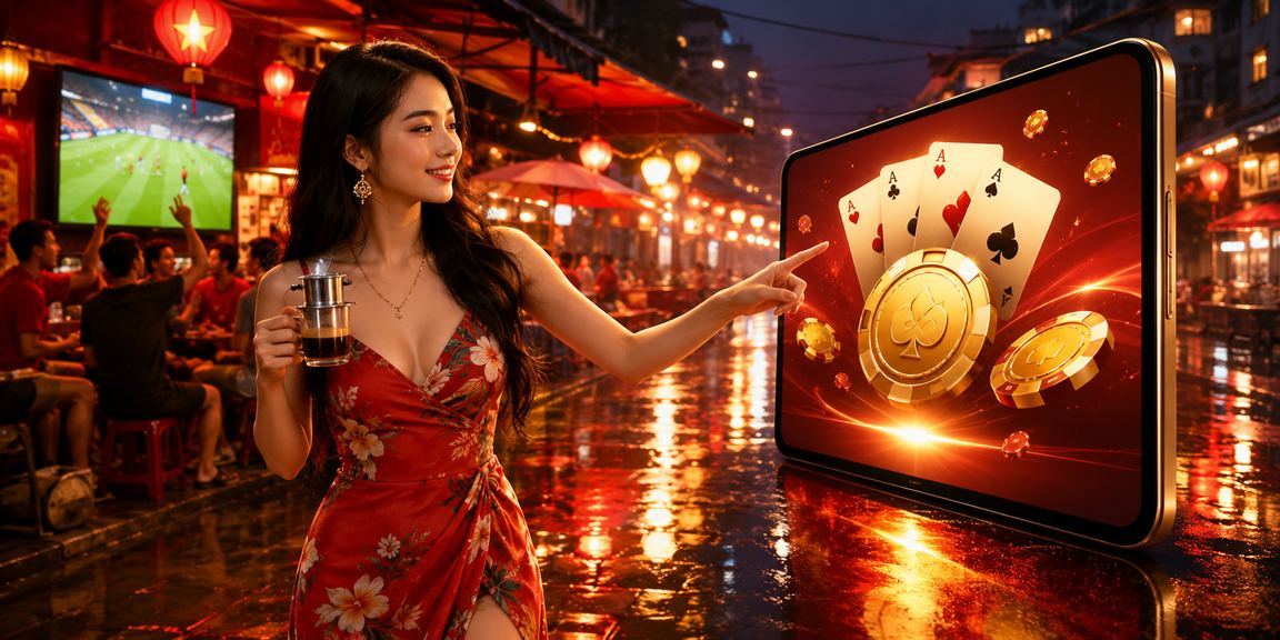 Nhóm bạn tại Hà Nội thảo luận kèo bóng đá bên tách cà phê buổi tối
